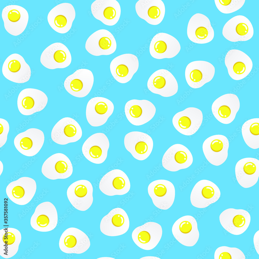 Seamless eggs background vector pattern wallaper for cooking, kitchen, cafe or restaurant Seamless eggs background vector pattern wallaper for cooking, kitchen, cafe or restaurant