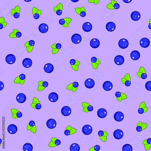Seamless berry blueberry fresh pattern background wallpaper kitchen food panna kotta for menu cooking cafe or reastaurant