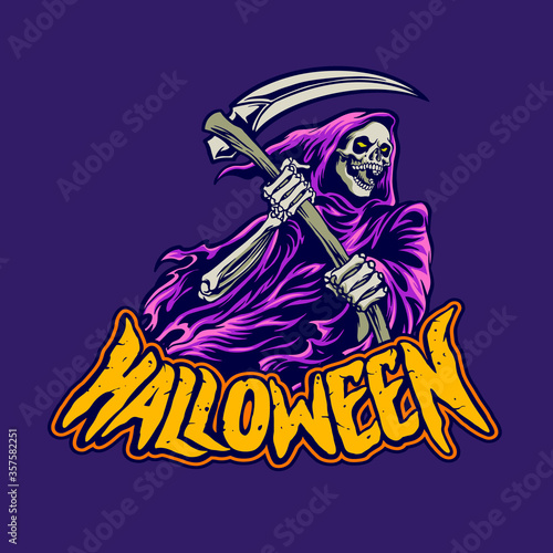 halloween character grim reaper