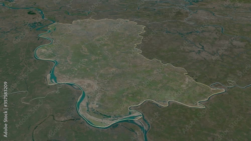 Hưng Yên, province with its capital, zoomed and extruded on the satellite map of Vietnam in the conformal Stereographic projection. Animation 3D Hưng Yên, province with its capital, zoomed and extruded on the satellite map of Vietnam in the conformal Stereographic projection. Animation 3D