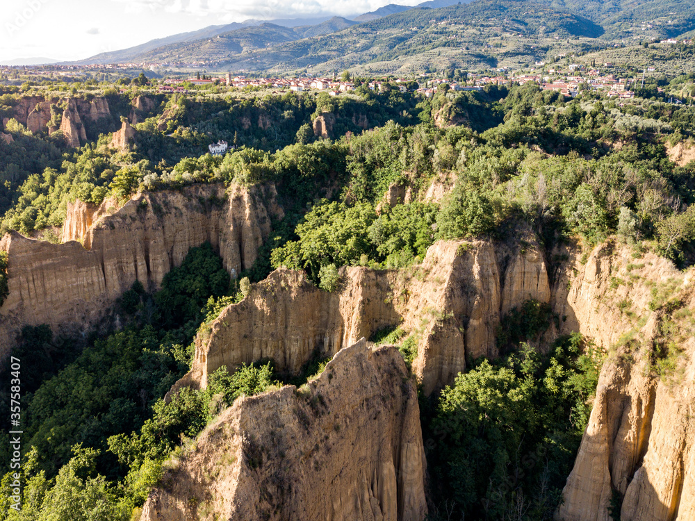 Balze Valdarno, canyon in Tuscany, Italy.
