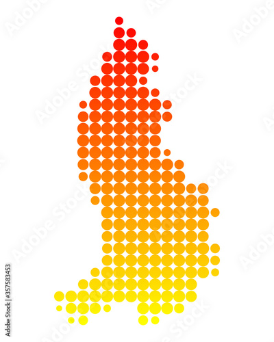 Karte von Liechtenstein