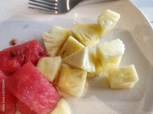 fruit salad with pineapple