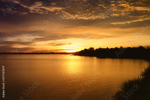 sunset over lake © alex