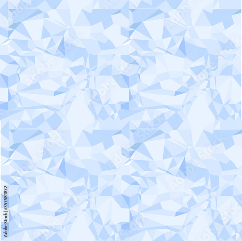 Blue seamless pattern of crumpled paper vector