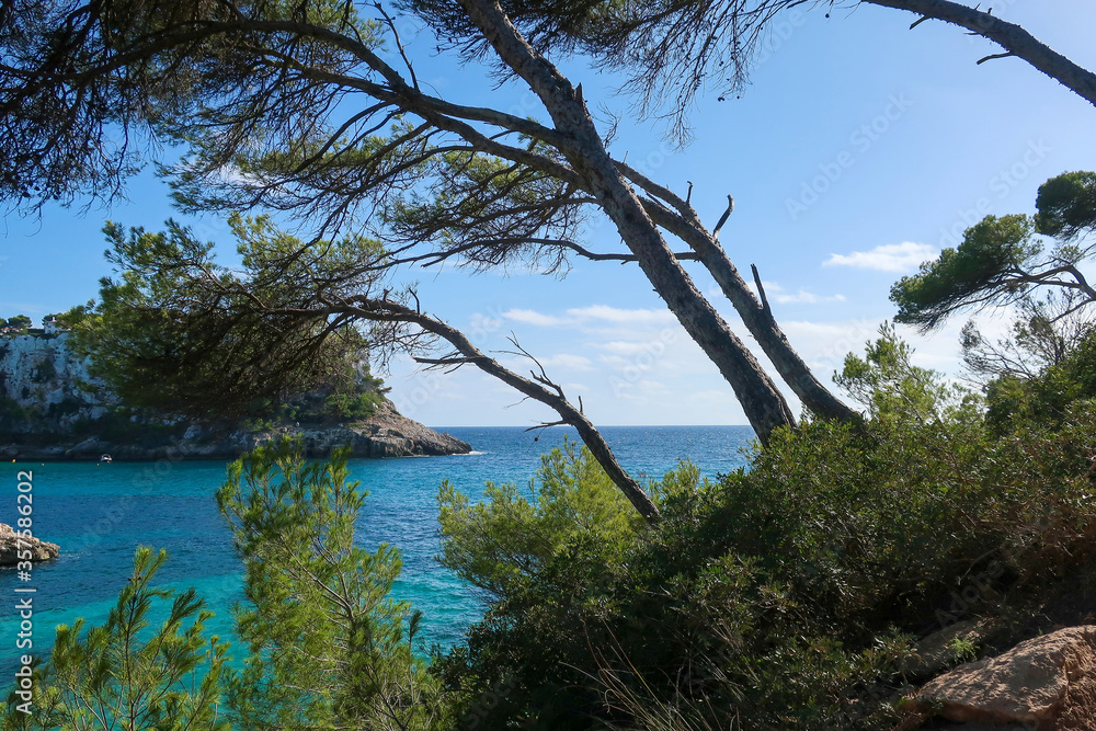Beautiful views on Mediterranean Sea, Menorca