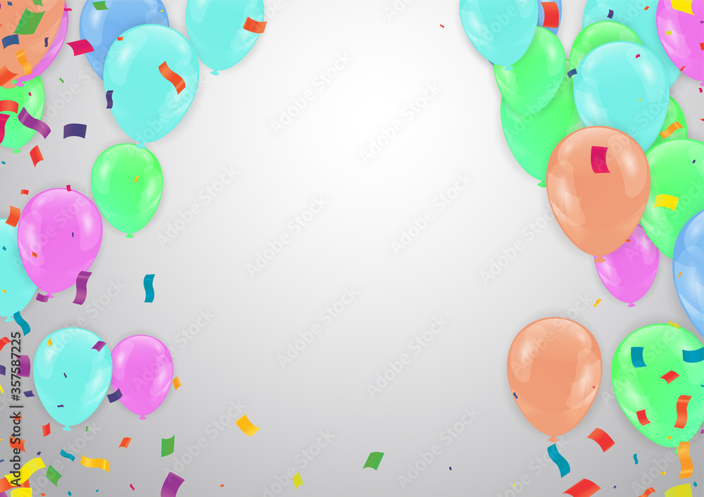 Creative realistic paper cut vector illustration of happy birthday postcard Creative realistic paper cut vector illustration of happy birthday postcard