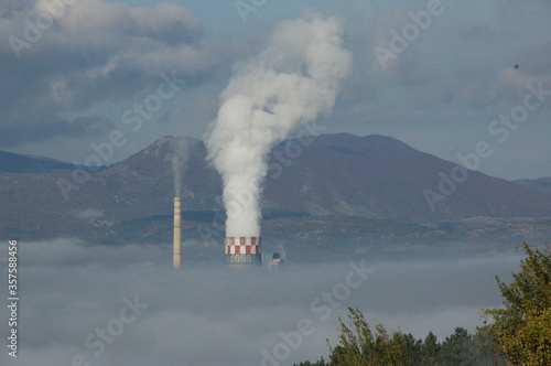 Luftverschmutzung mit Rauch