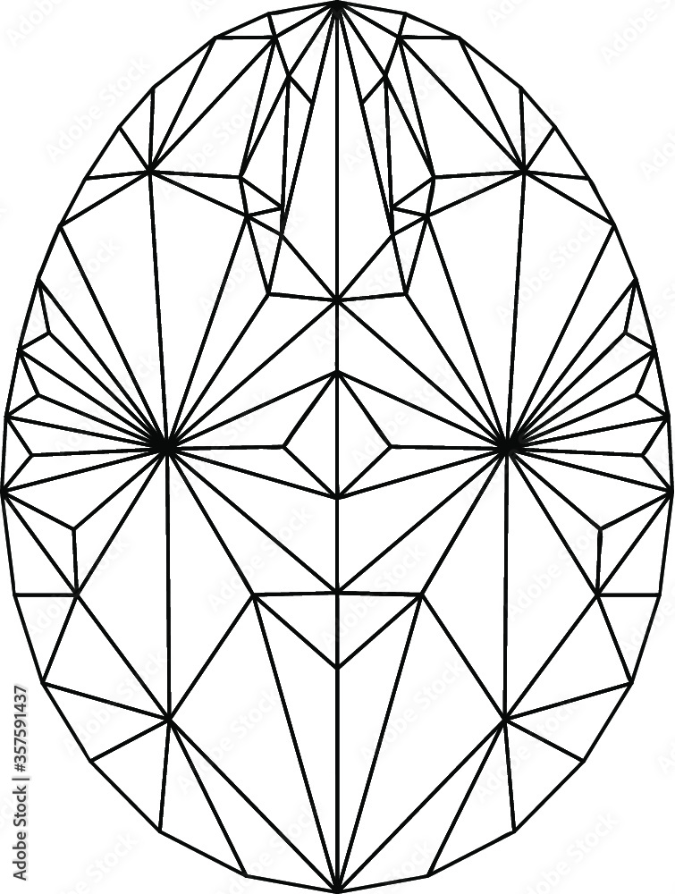 egg pattern for decoration black lines triangular geometric pattern egg pattern for decoration black lines triangular geometric pattern