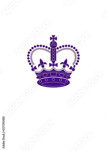 Vector image based on British Army Insignia, Featuring the Queen's crown and two swords