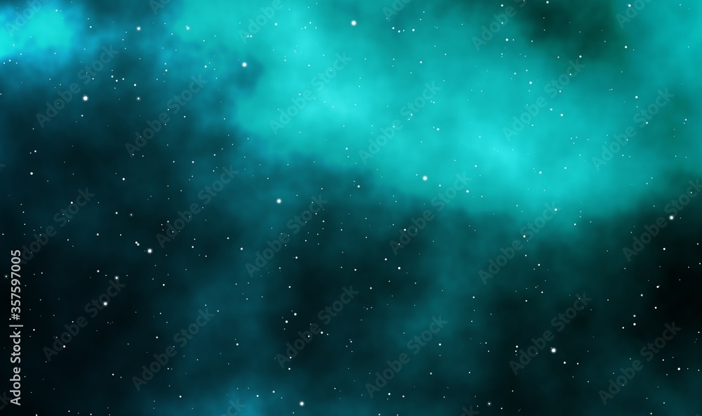 Obraz premium Spacescape illustration graphic design background
