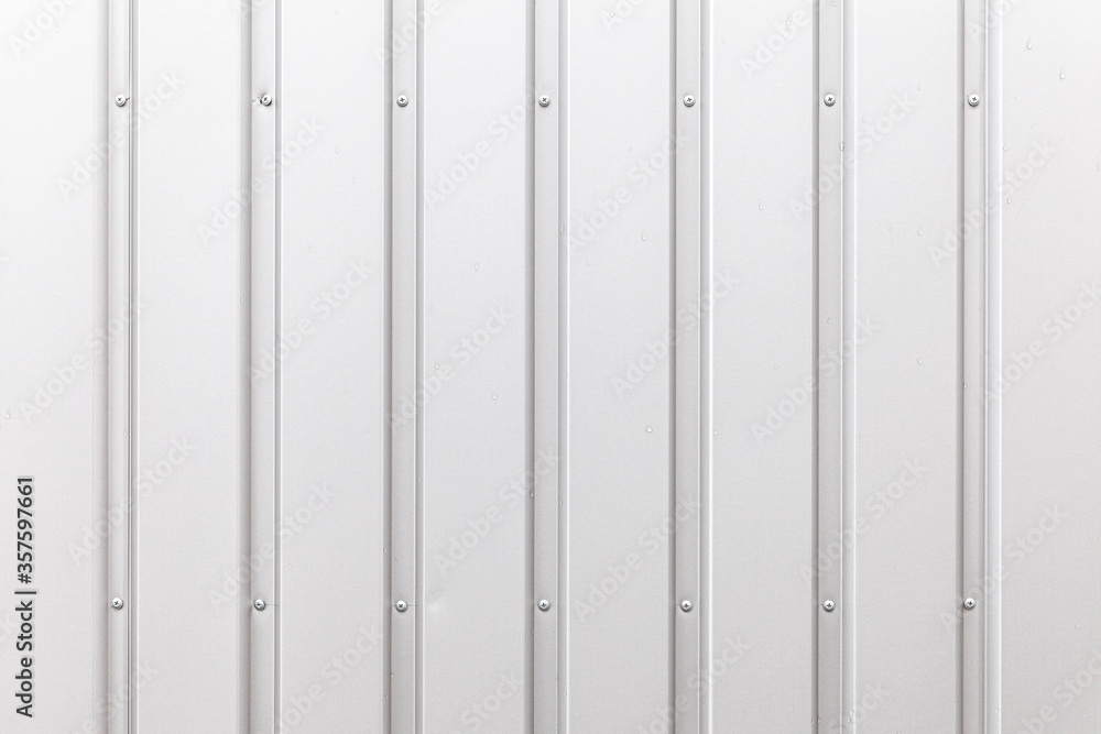 White Corrugated metal texture surface or galvanize steel background.