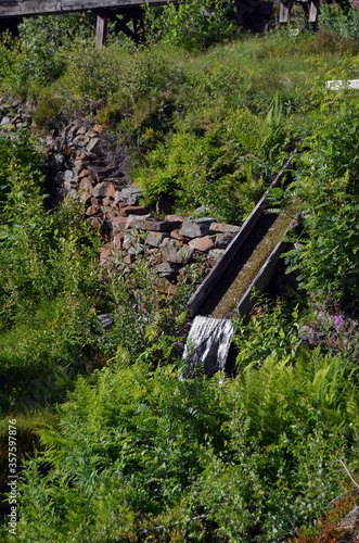 Abandoned mining village. Kongsberg,Norway photo