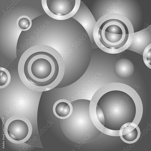 Background from black and white circles