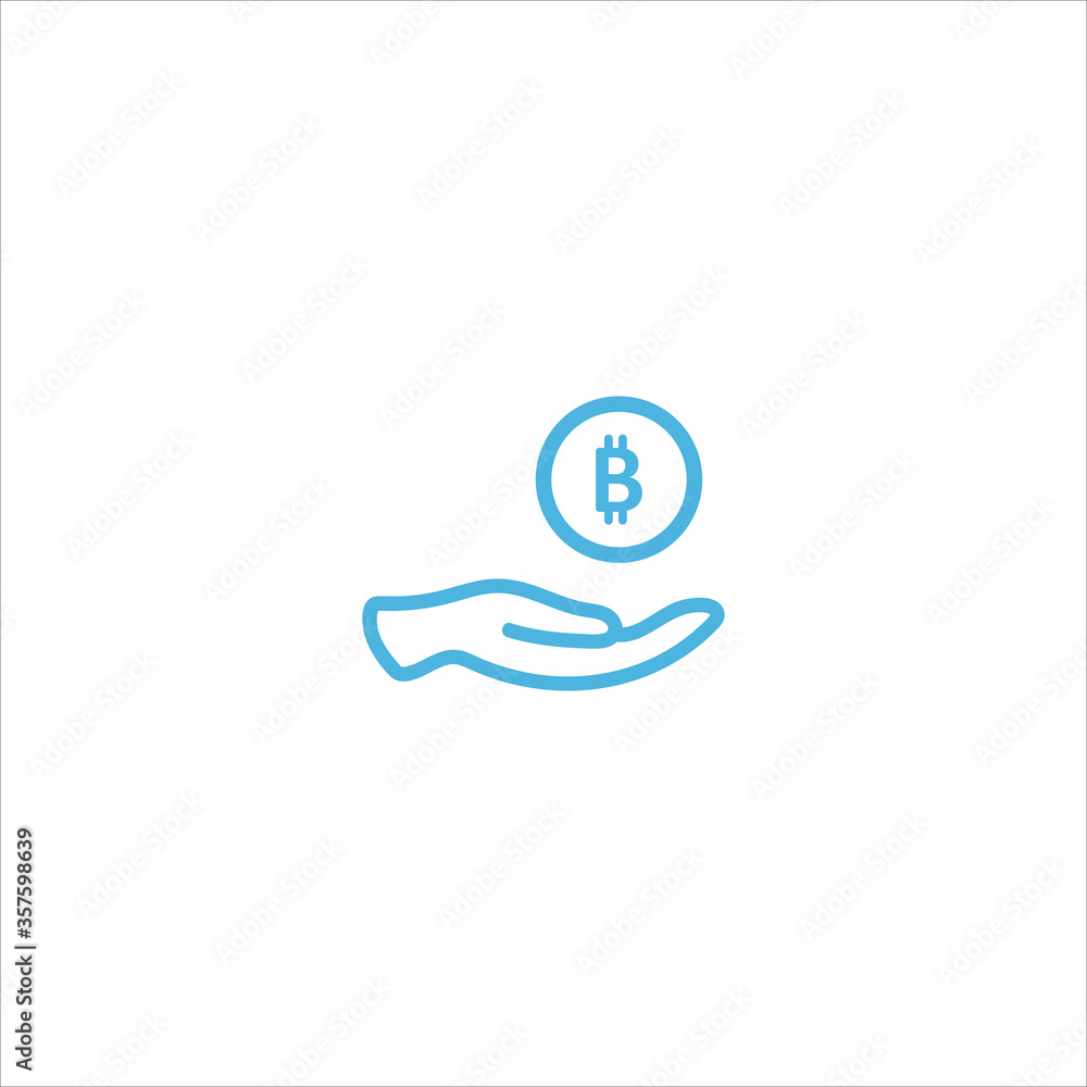 bit coin icon flat vector logo design trendy bit coin icon flat vector logo design trendy