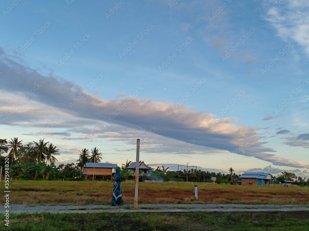 Blue sky background with white clouds Blue sky background with white clouds