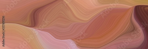 elegant graphic with waves. abstract waves illustration with indian red, rosy brown and old mauve color