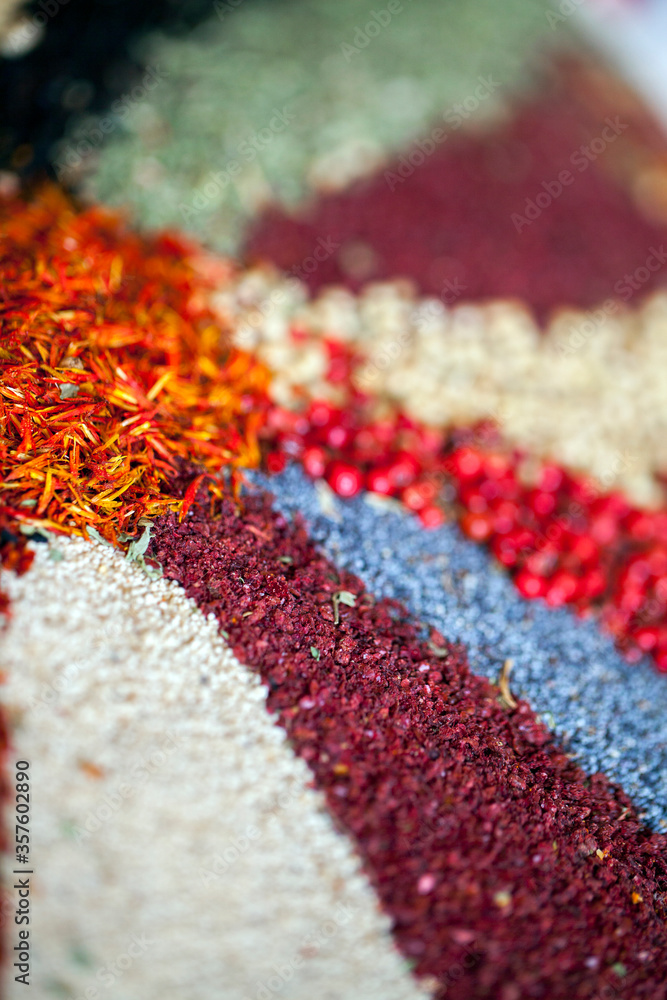 Colorful Mixture of Different Taste of Spices Colorful Mixture of Different Taste of Spices