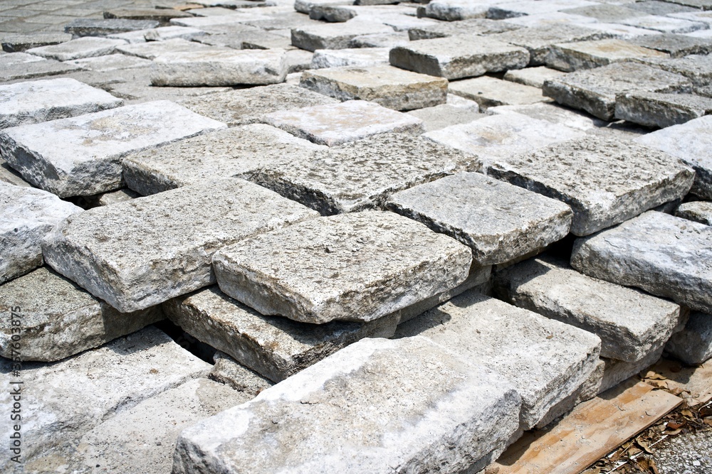Paved stone tiles. Paved stone tiles.