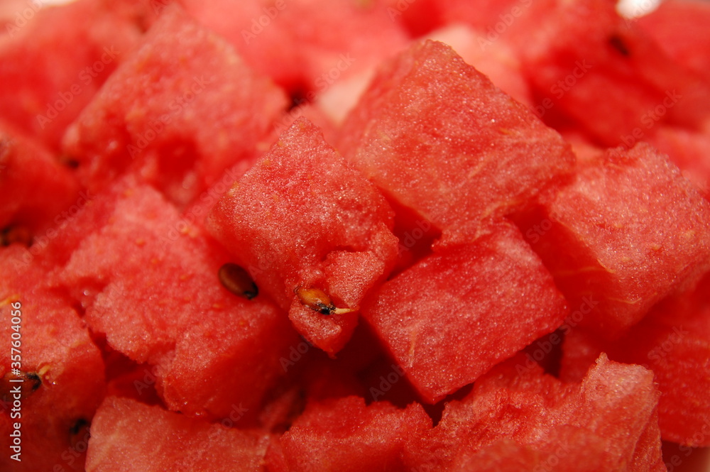 Red juicy watermelon fruit slice Red juicy watermelon fruit slice