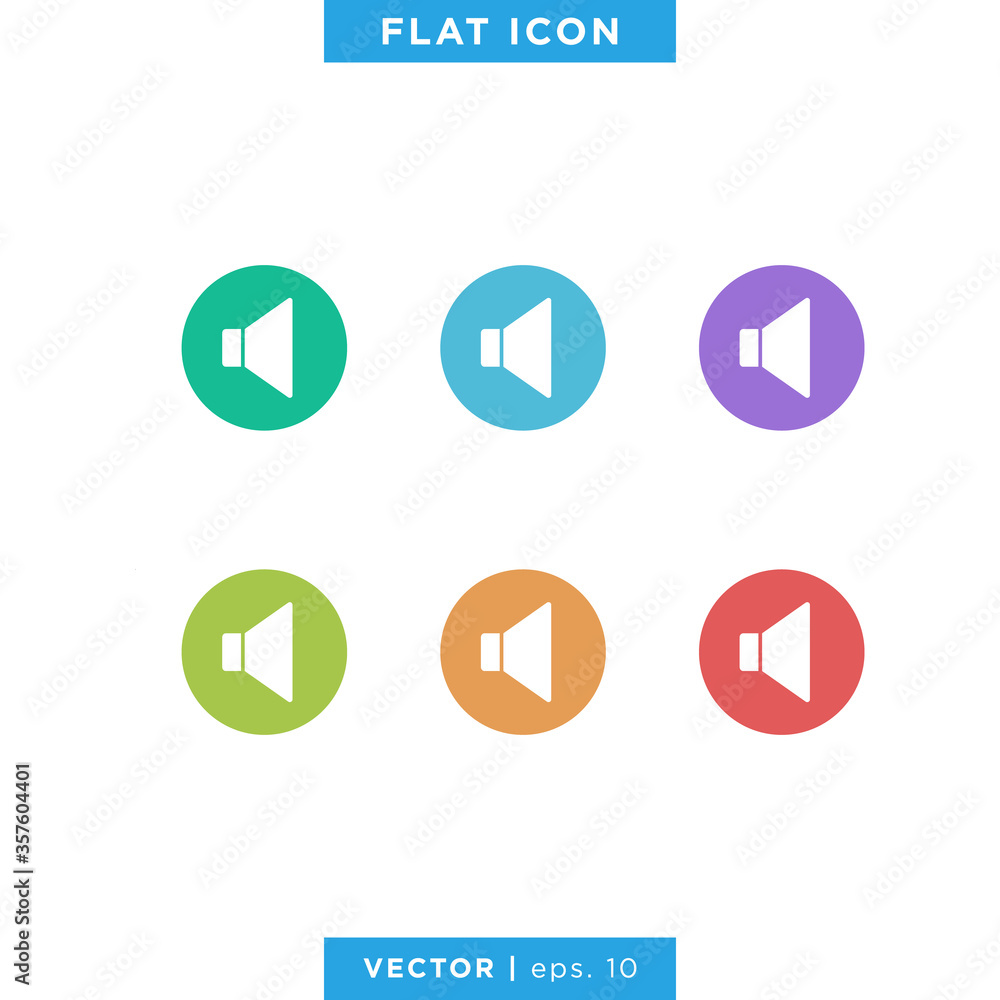 Speaker Audio Sound Icon Vector Logo Design Template. Speaker Audio Sound Icon Vector Logo Design Template.