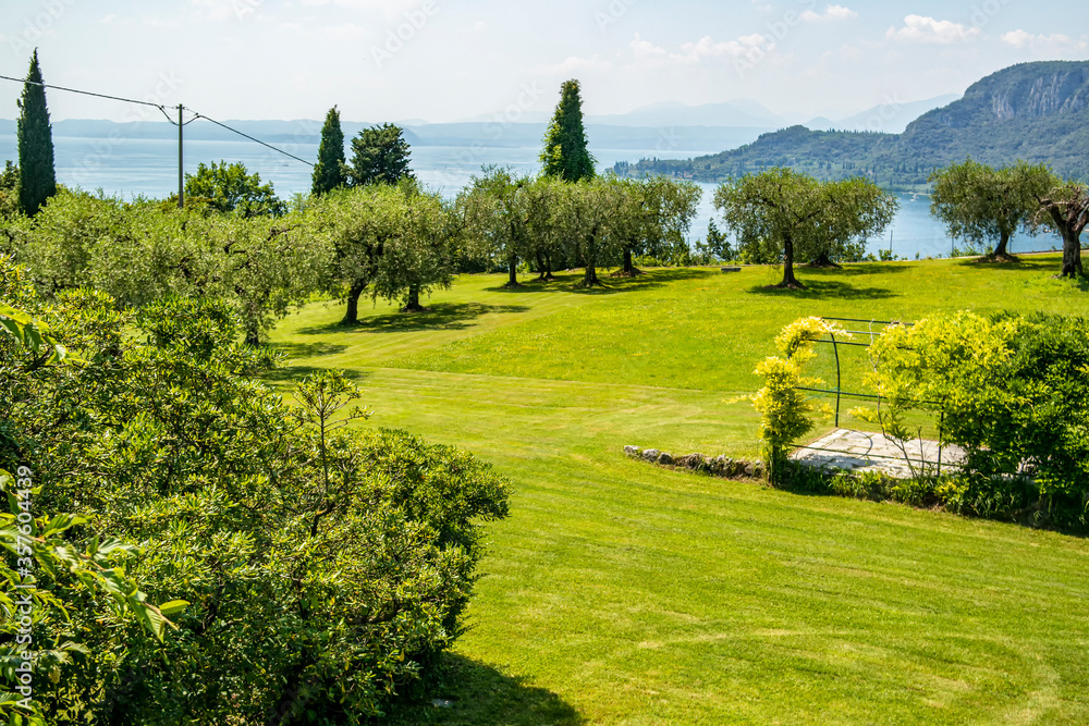 View of Lake Garda from Rocca in Garda, Verona - Italy