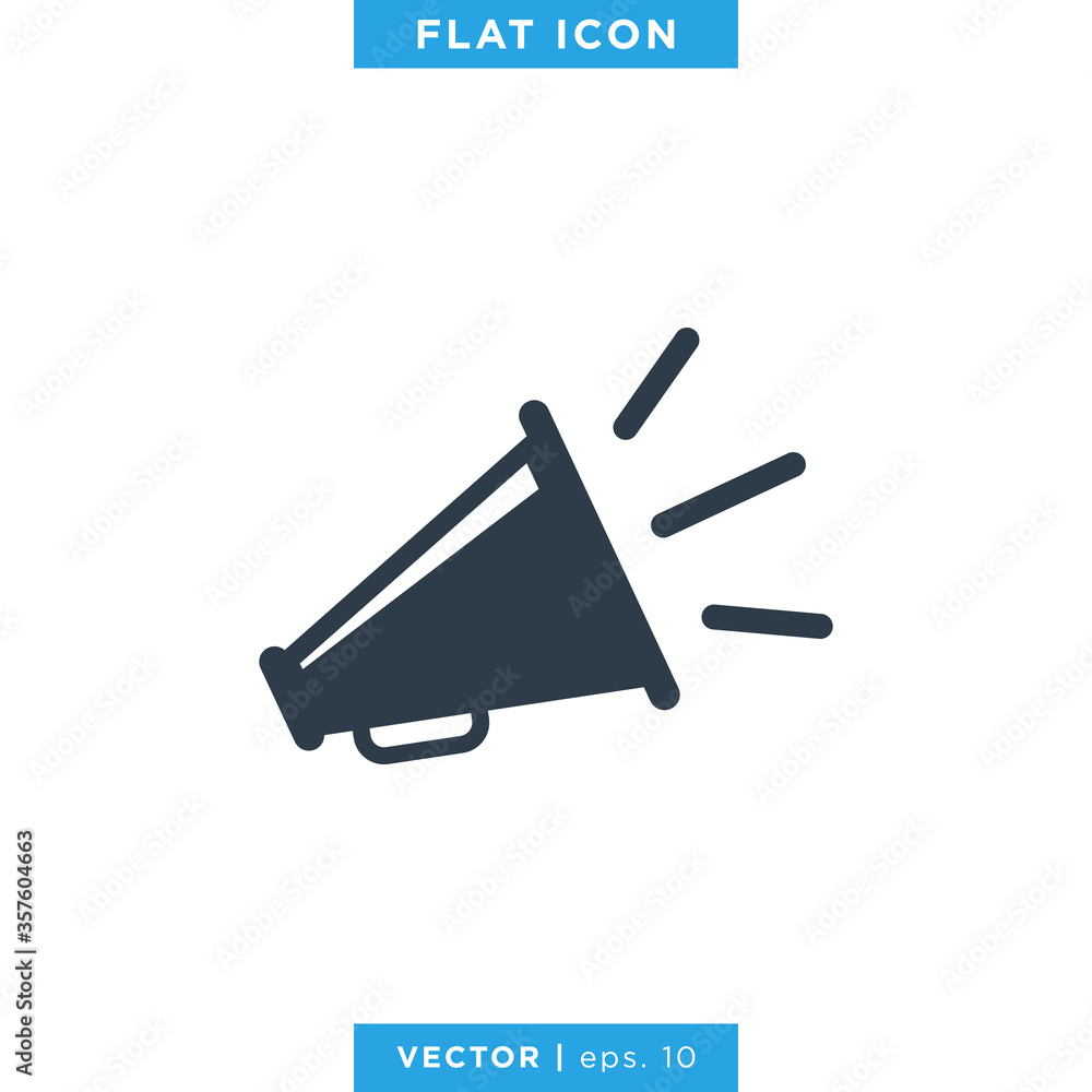 Megaphone icon vector design template