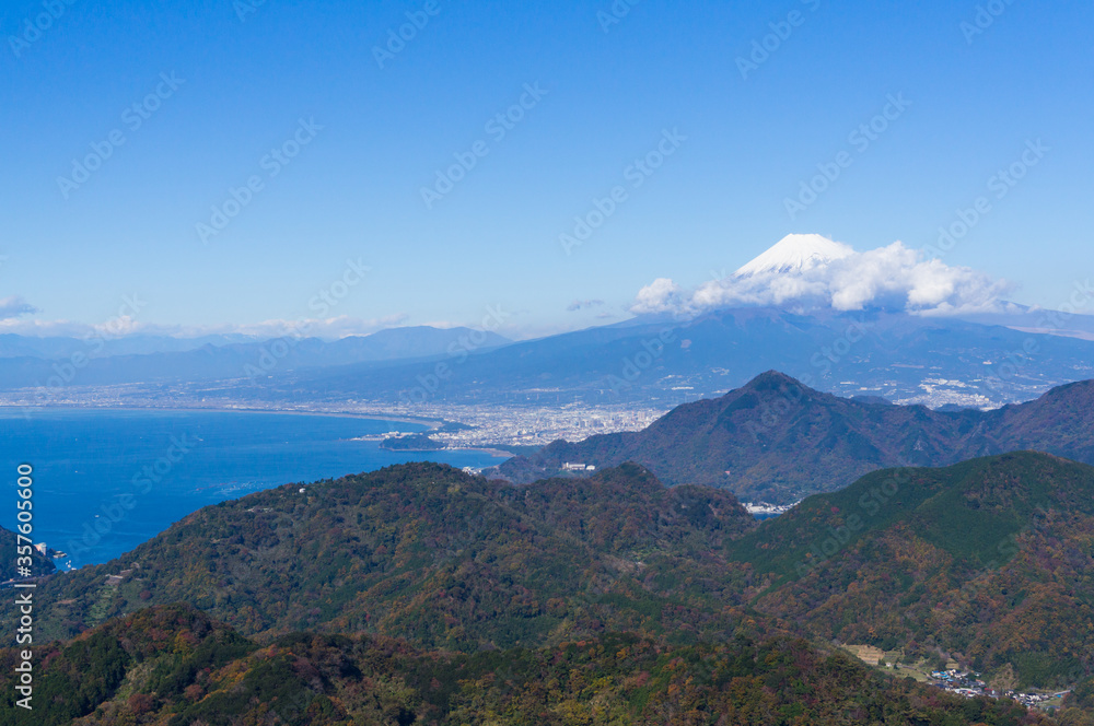 静岡県伊豆パノラマパークからの富士山