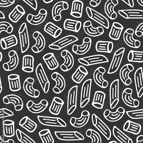 Vector seamless pattern with pasta