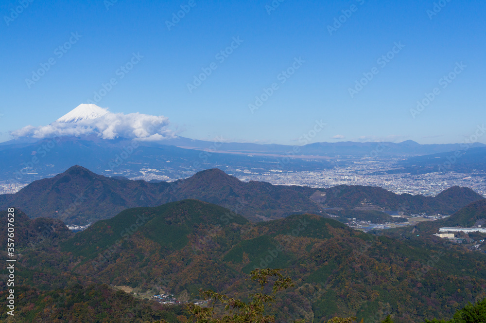 静岡県伊豆パノラマパークからの富士山