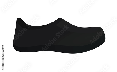 Black sea shoe. vector illustration
