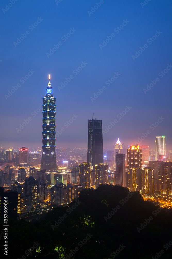 Obraz premium Skyline Tajpej