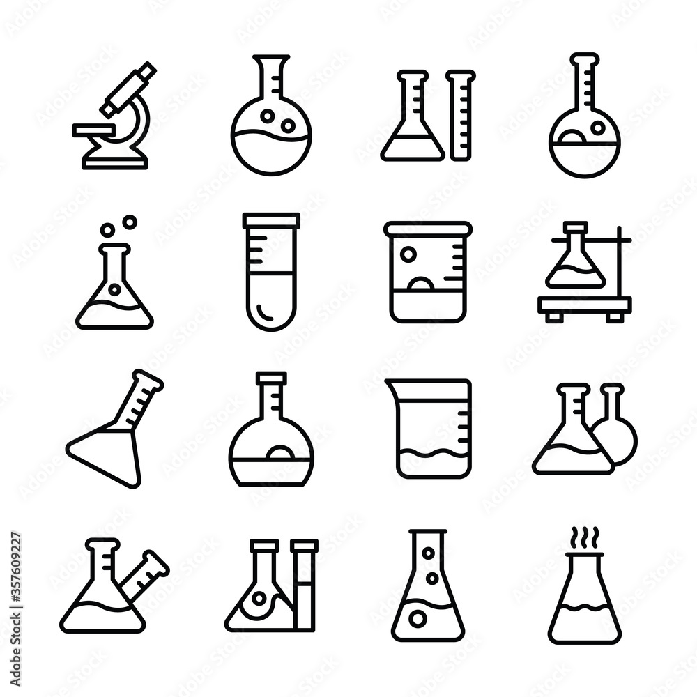 Scientific Apparatus Line Vectors Pack Scientific Apparatus Line Vectors Pack