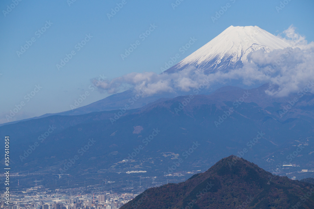 静岡県伊豆パノラマパークからの富士山