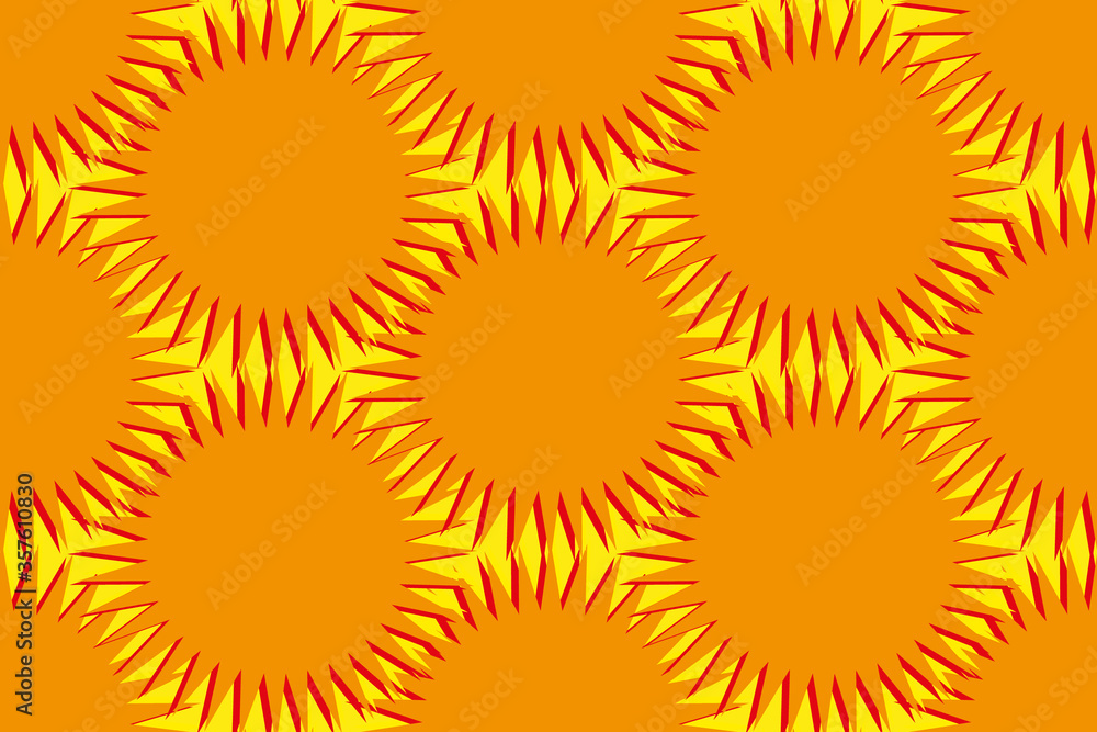 Obraz premium Seamless texture with the sun. Wrapping