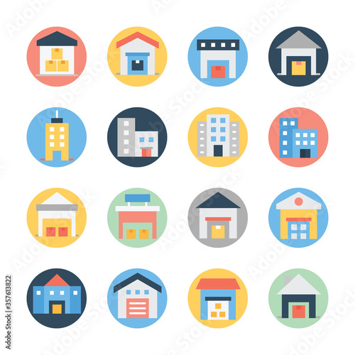 Real Estate Line Flat Rounded Pack 