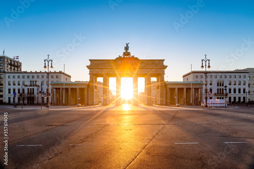 Berlin Brandenburg Gate sunrise view