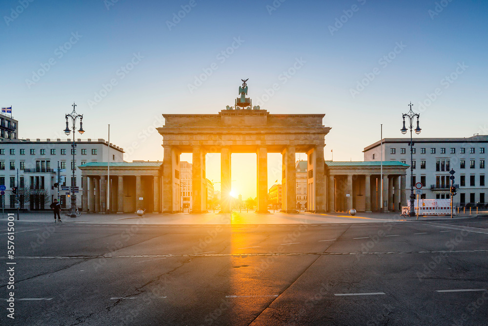 Berlin Brandenburg Gate sunrise view