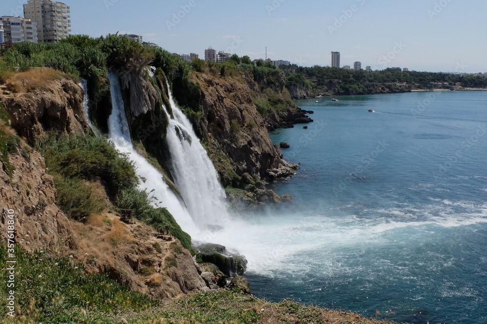 Obraz premium Turkey. Turkish Culture. Sights and nature of Turkey. Sea. The sun. Palms. Beach. Hotel.