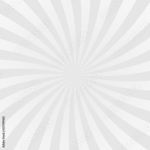 Sun rays background. Gray radiate sun beam burst effect. Sunbeam light flash boom. Template starburst poster. Sunlight star, sunrise glow burst. Solar radiance glare, retro design. Vector illustration
