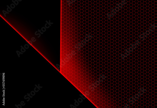 abstraction of red stripes on a black background