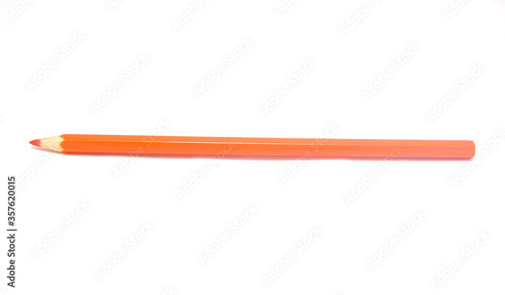Pencils сolored on a white background close up Pencils сolored on a white background close up