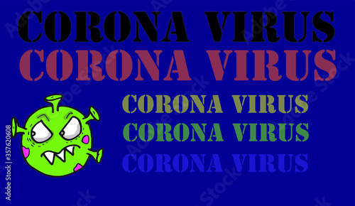 creative virüs vector illustration.  eps10