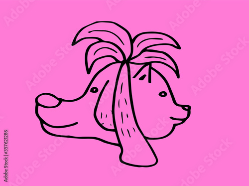 cute animals vector design. for logo and print