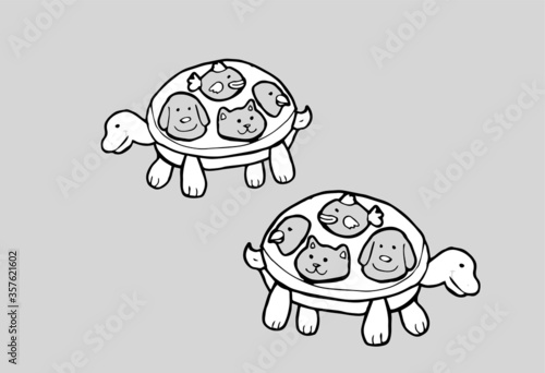 cute animals vector design. for logo and print