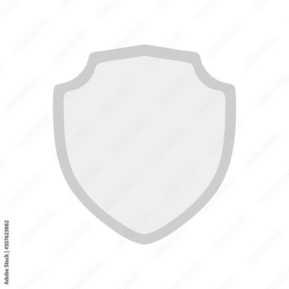 Simple shield icon. Vector illustration. Simple shield icon. Vector illustration.