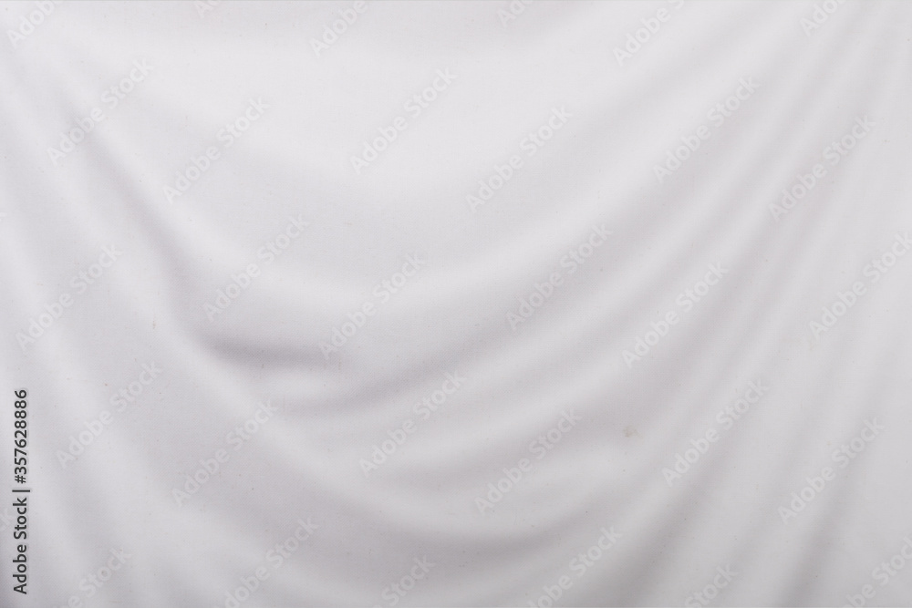 White wrinkled ripple fabric texture ,clean fabric textures are perfect background