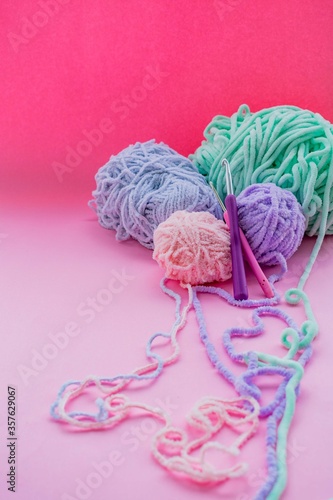 knitting yarn background