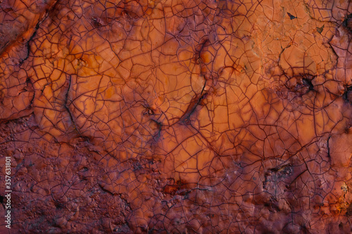painted orange metal rusty texture