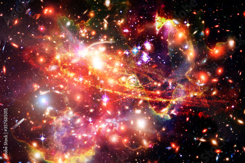 Beautiful universe. Galaxies and stars. The elements of this image furnished by NASA.